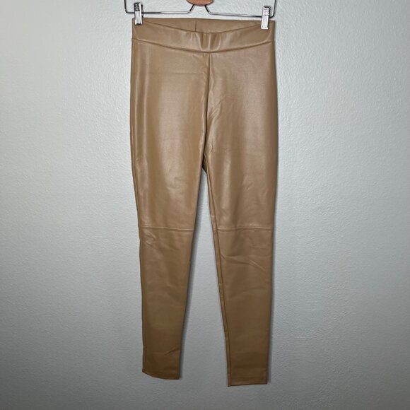 Wolford Womens Camel Brown Faux Leather Leggings EU 38 UK 10 USA 8 - Picture 6 of 11